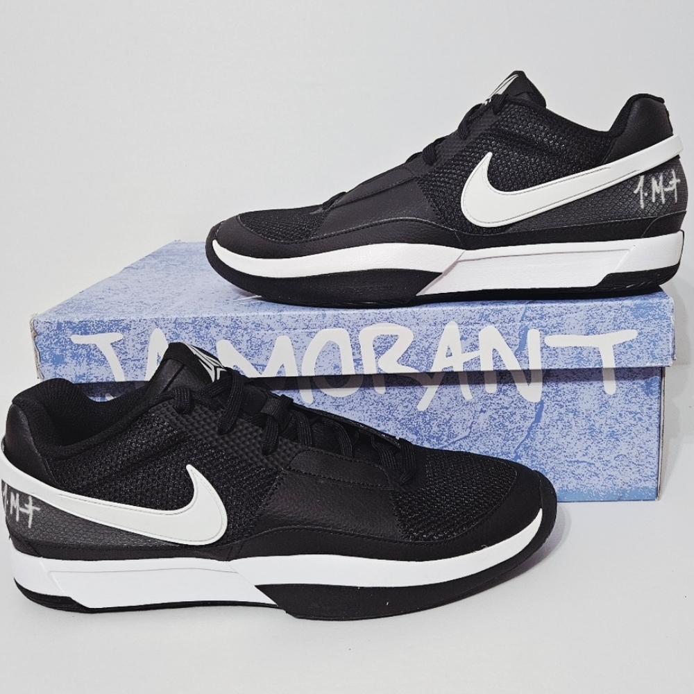 JaMorant Nike Black and White Men's Sneakers